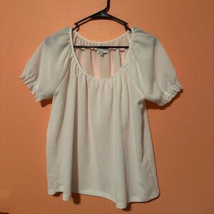 White Madewell top, size medium